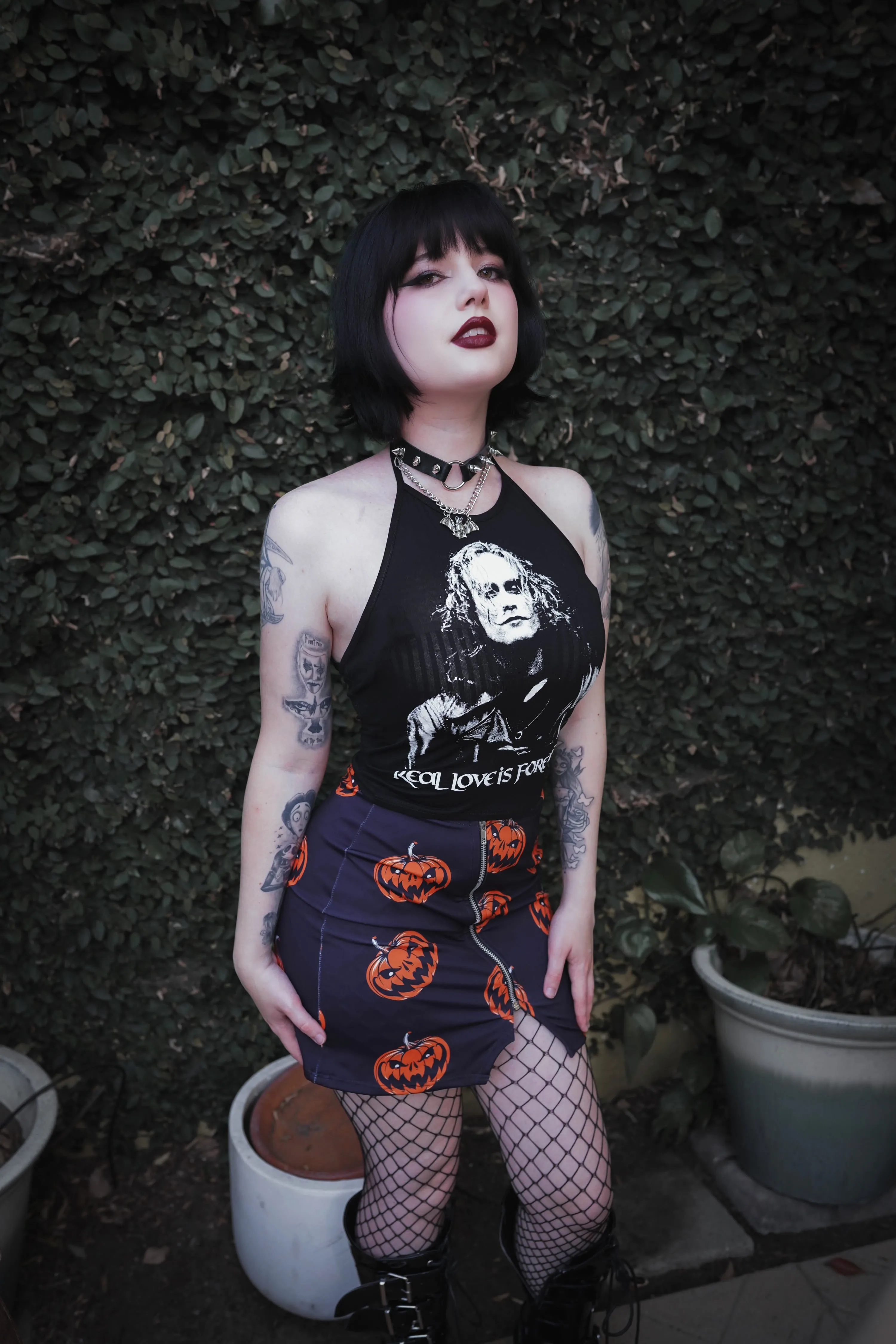 The Crow Halter Top