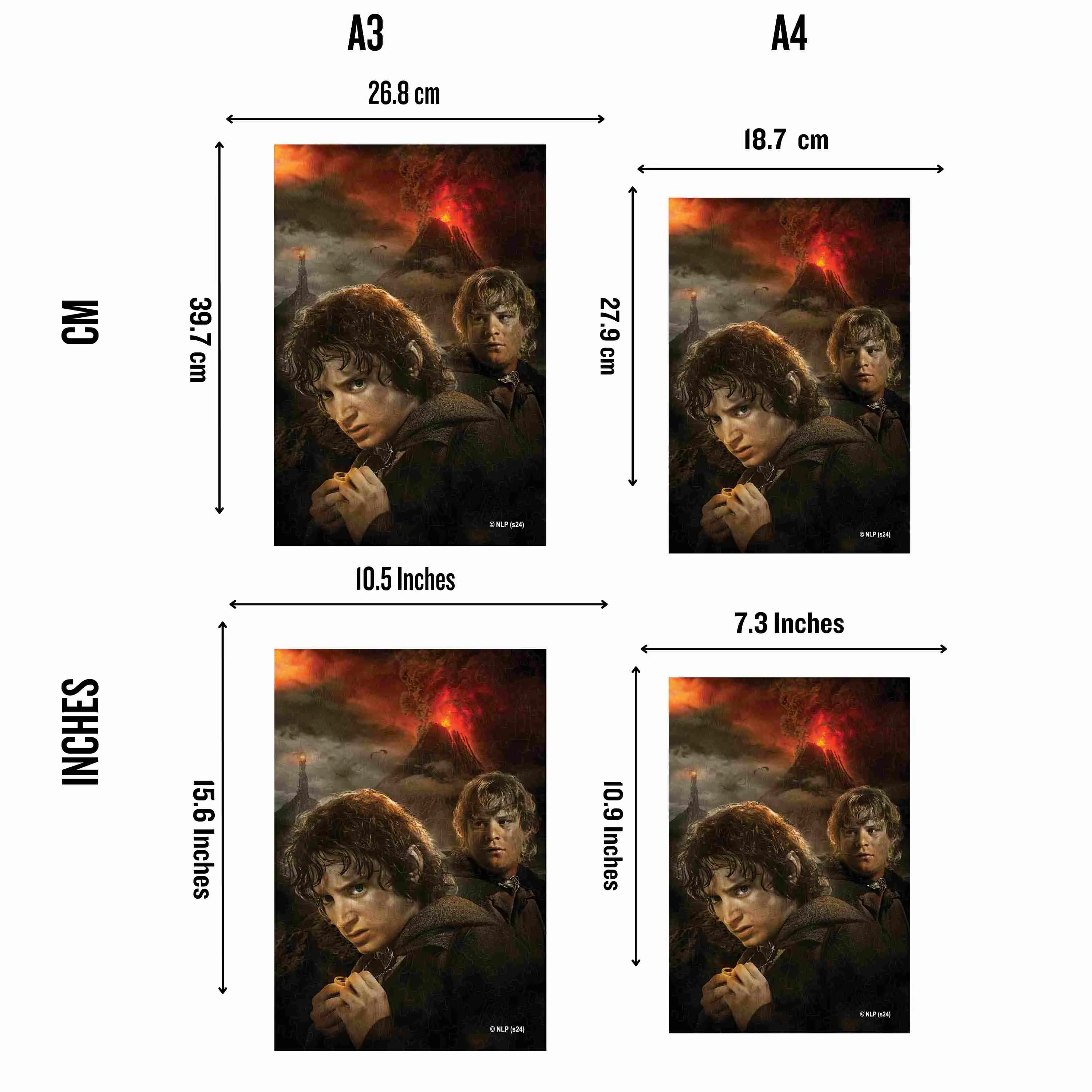 The Mount Doom Quest - Wooden Jigsaw Puzzle