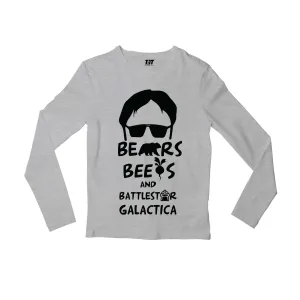 The Office Full Sleeves T shirt - Bears Beets & Battlestar Galactica