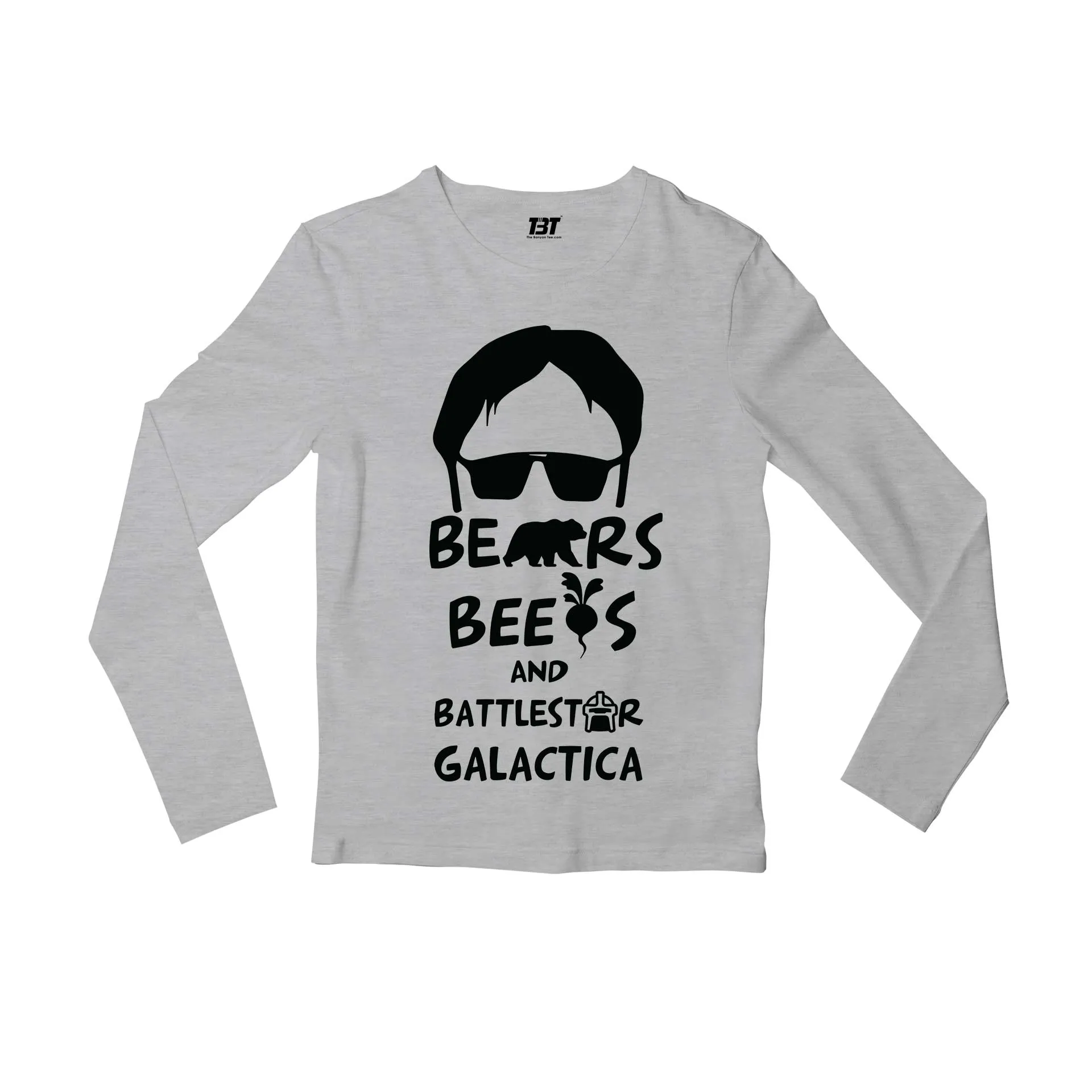 The Office Full Sleeves T shirt - Bears Beets & Battlestar Galactica