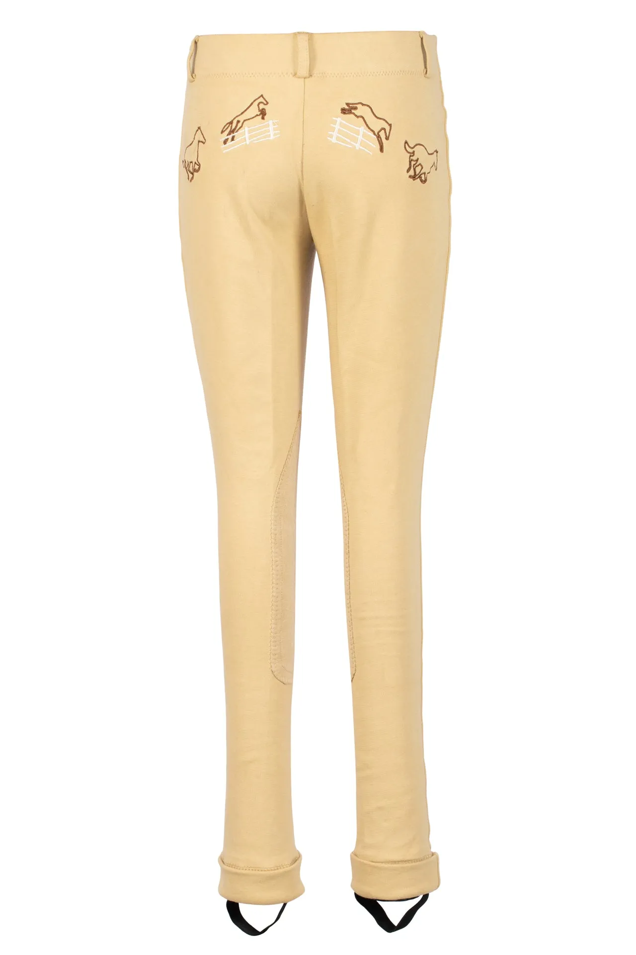 TuffRider Children's Cotton Embroidered Pull-On Jodhpurs