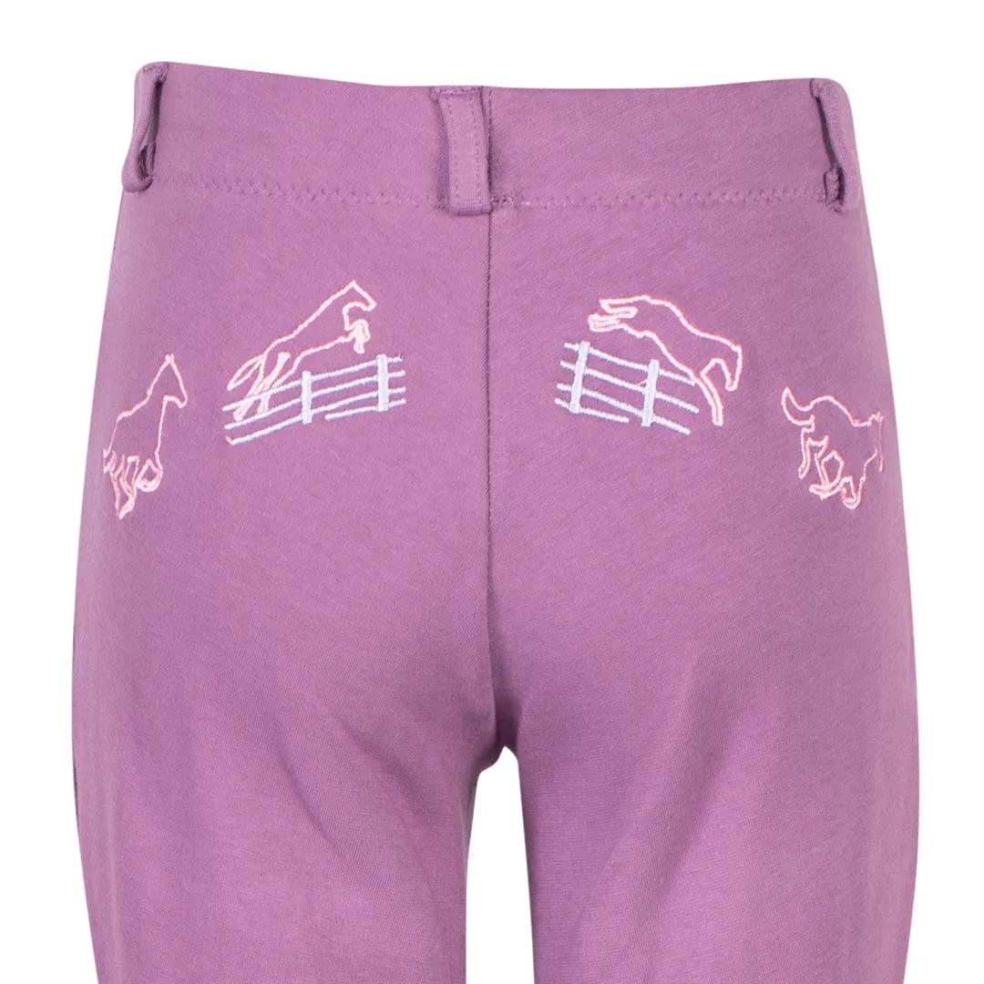 TuffRider Children's Cotton Embroidered Pull-On Jodhpurs