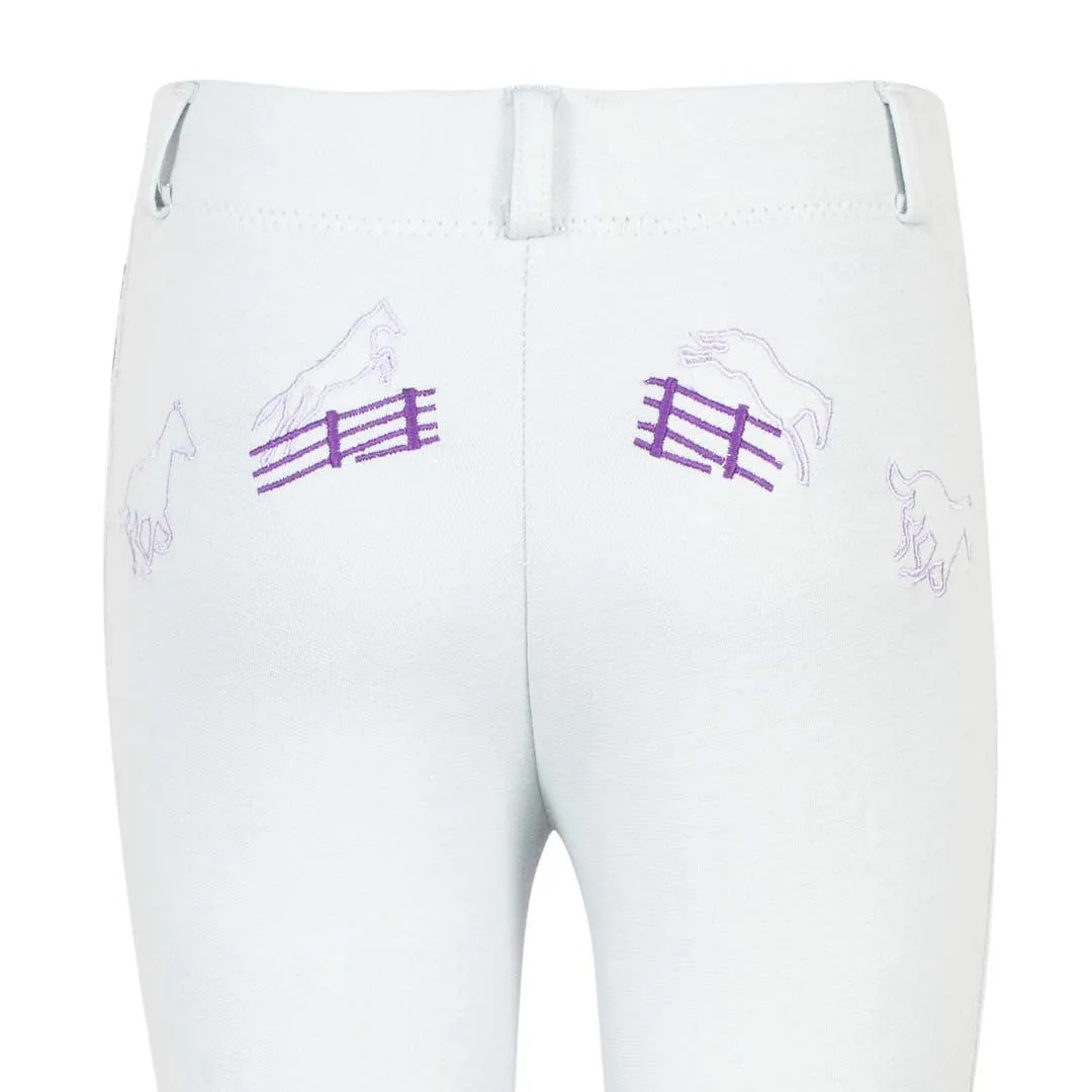 TuffRider Children's Cotton Embroidered Pull-On Jodhpurs