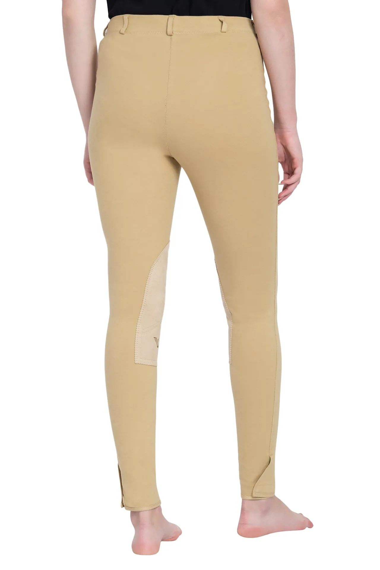 TuffRider Ladies Cotton Pull-On Knee Patch Plus Breeches
