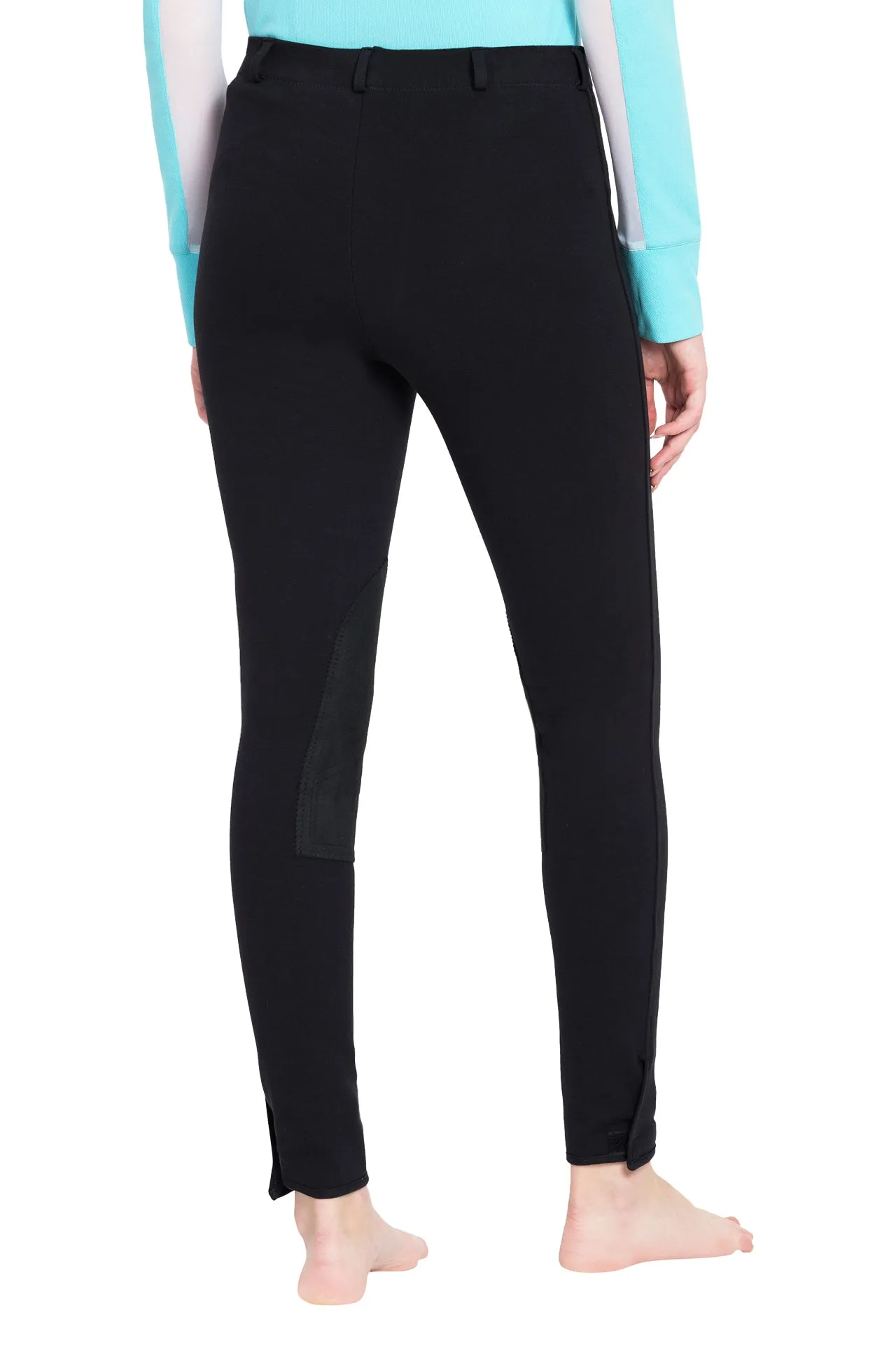 TuffRider Ladies Cotton Pull-On Knee Patch Plus Breeches