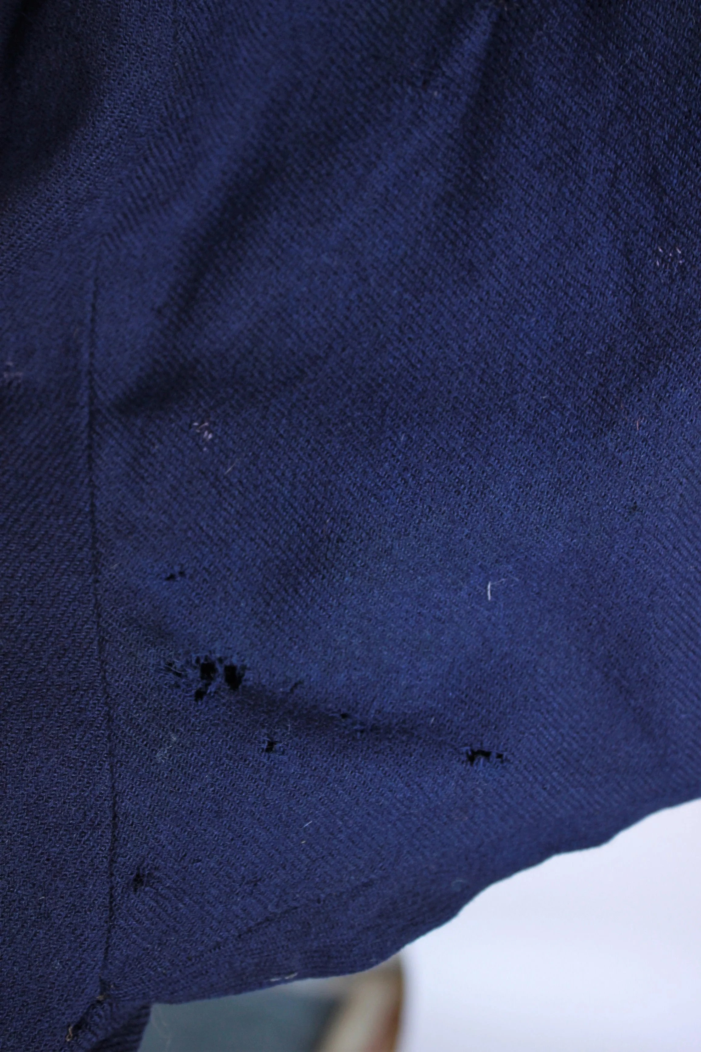 Vintage 1940s Hollywood Costume Blue Wool Military Riding Jodhpurs