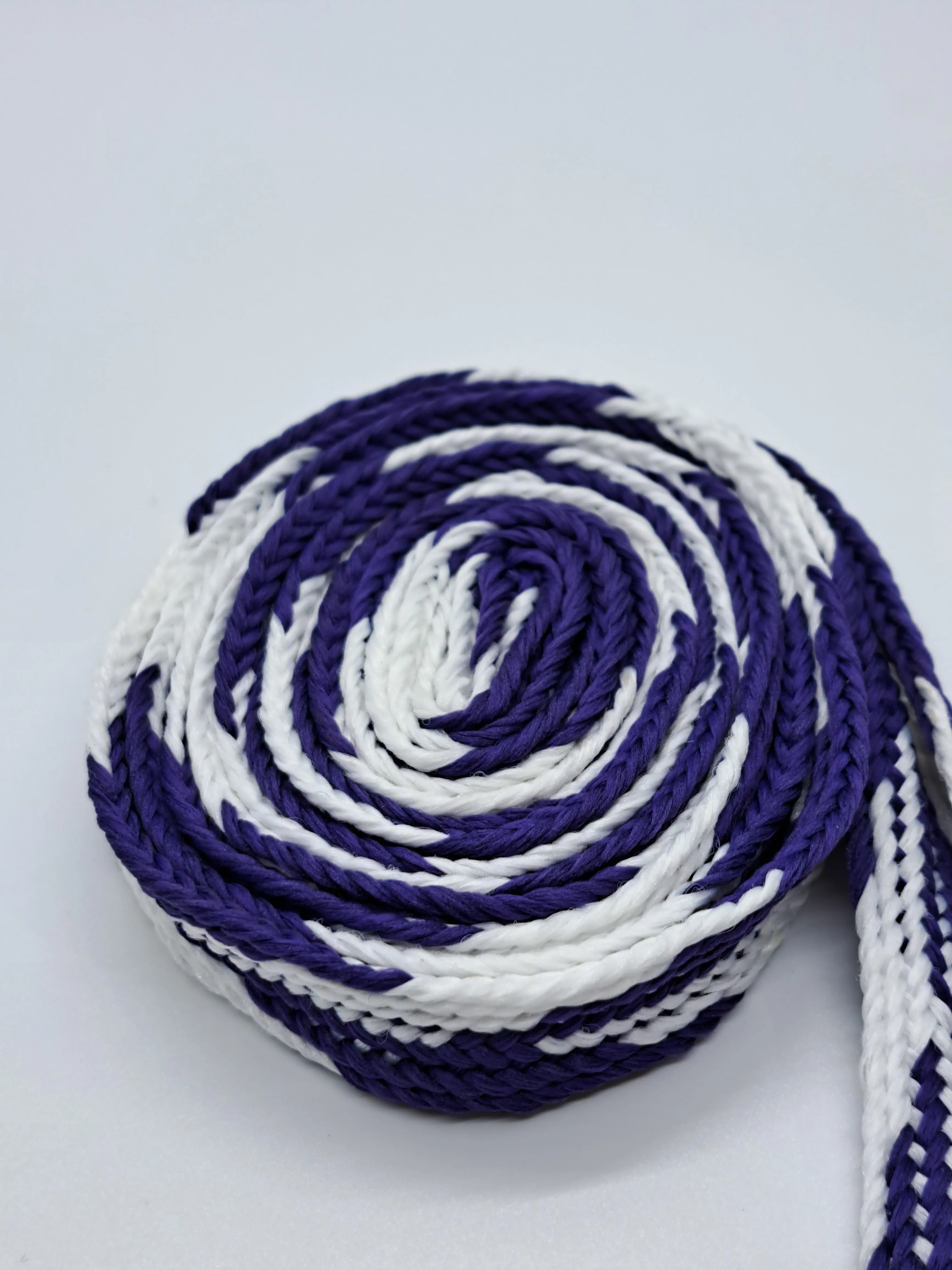 Wide Multi-Color Shoelaces - Royal Blue and White
