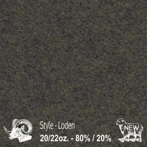 Wool Fabric by The Yard - Loden